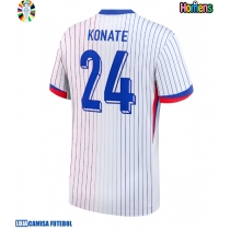 Camisa de Futebol França Ibrahima Konate #24 Equipamento Secundário Europeu 2024 Manga Curta